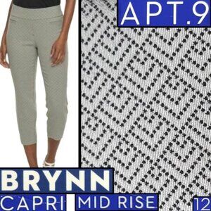 Apt. 9 Brynn Dress Pants: Khaki/Black – Size 10